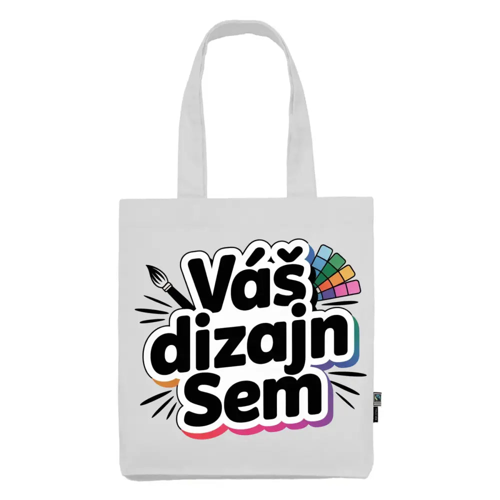 Bavlnená taška s vlastnou potlačou Biela