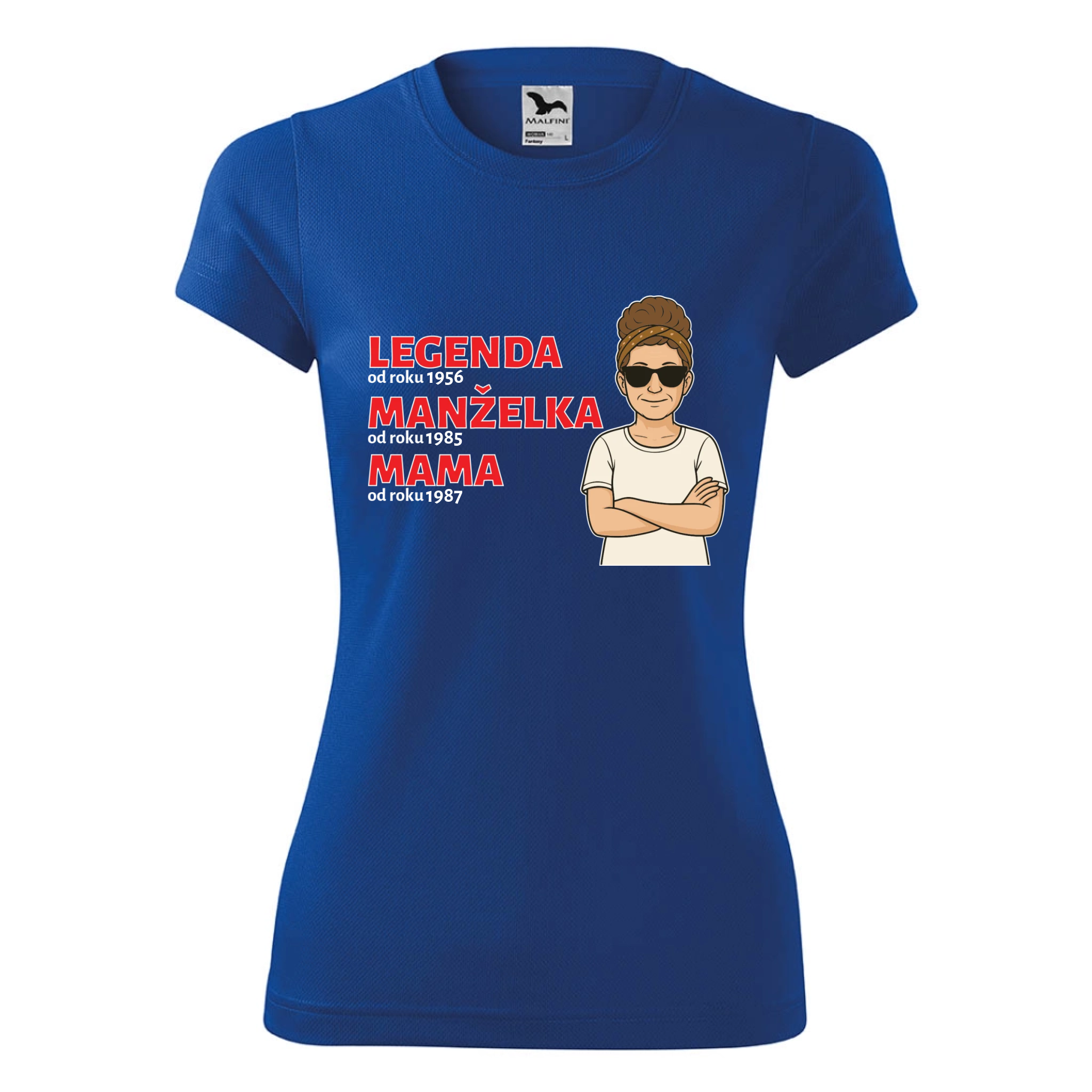 Dámske tričko Legenda - Manželka - Mama/Babka