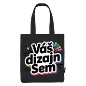 Bavlnená taška s vlastnou potlačou Čierna
