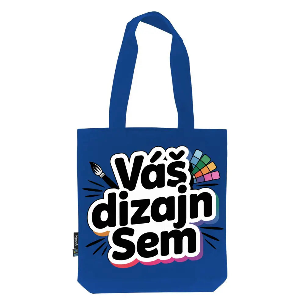 Bavlnená taška s vlastnou potlačou Kráľovská modrá