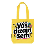Bavlnená taška s vlastnou potlačou Žltá